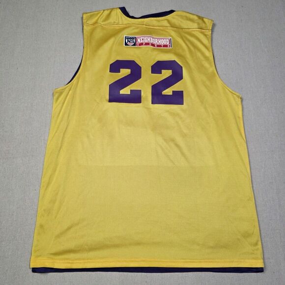 Alleson Athletics Los Angeles Lakers Reversible Mesh Jersey Size L #22 NS Logo - Picture 6 of 9